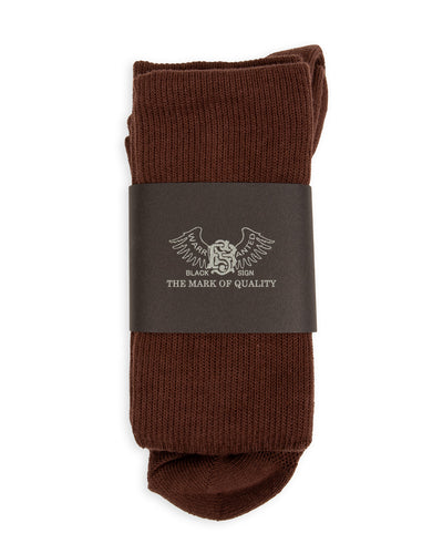 Black Sign BS Fit Boot Socks - Old Brown - Standard & Strange