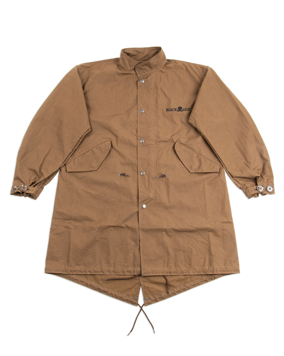 Black Sign British Oiled Cotton Rebel Coat - Oiled Khaki - Standard & Strange