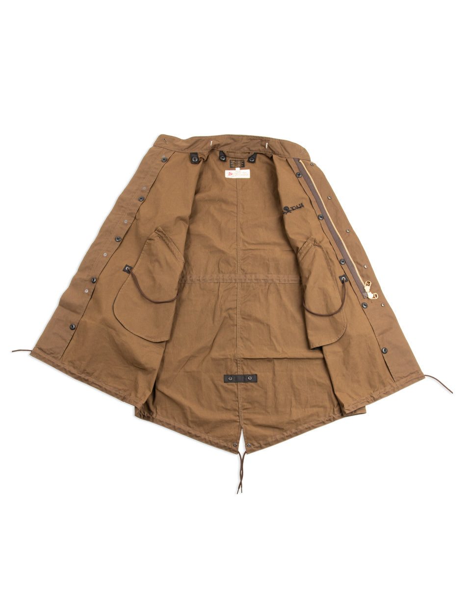 Black Sign British Oiled Cotton Rebel Coat - Oiled Khaki - Standard & Strange