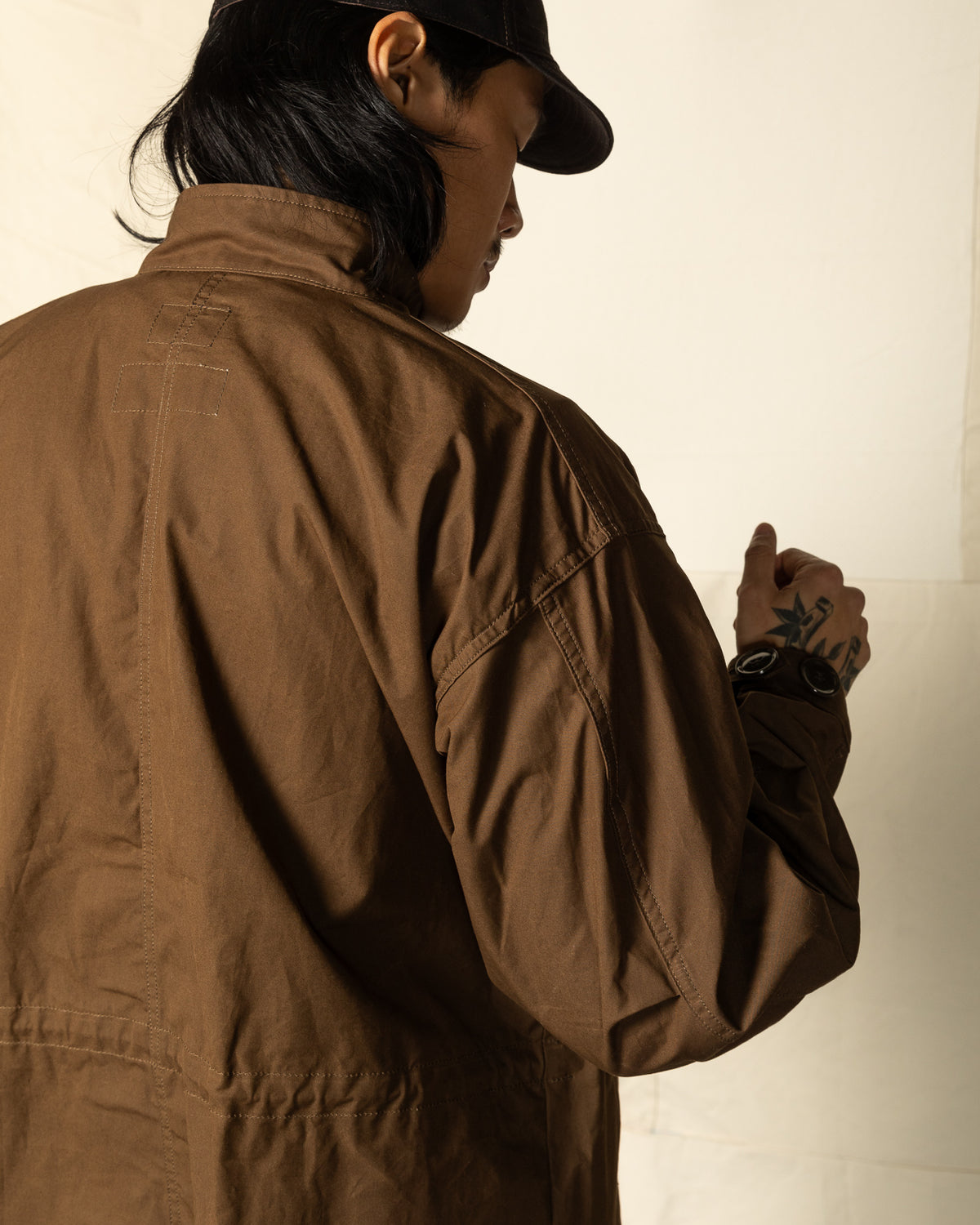 Black Sign British Oiled Cotton Rebel Coat - Oiled Khaki - Standard & Strange