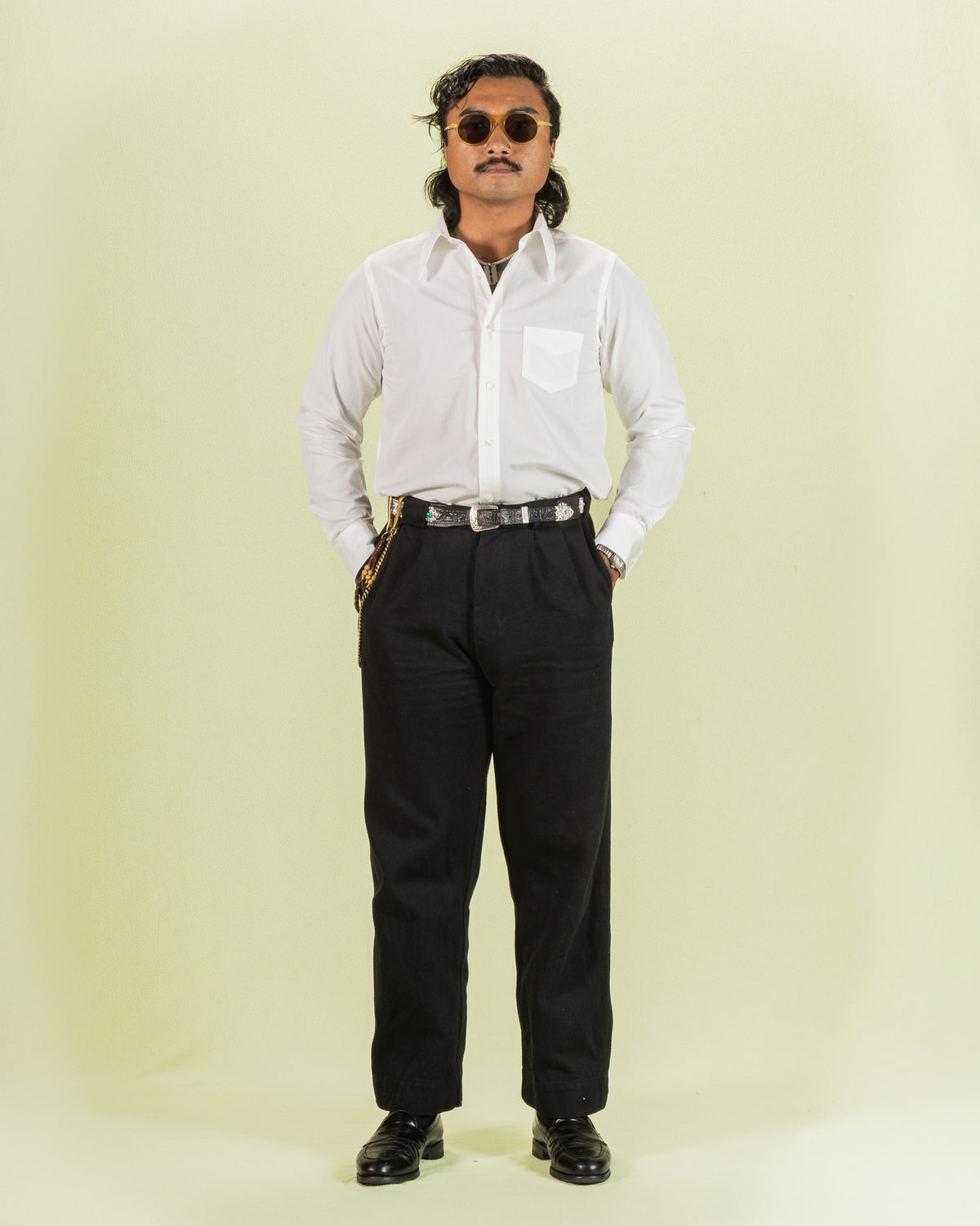 Black Sign Broadway Dress Shirt - Salt White - Standard & Strange