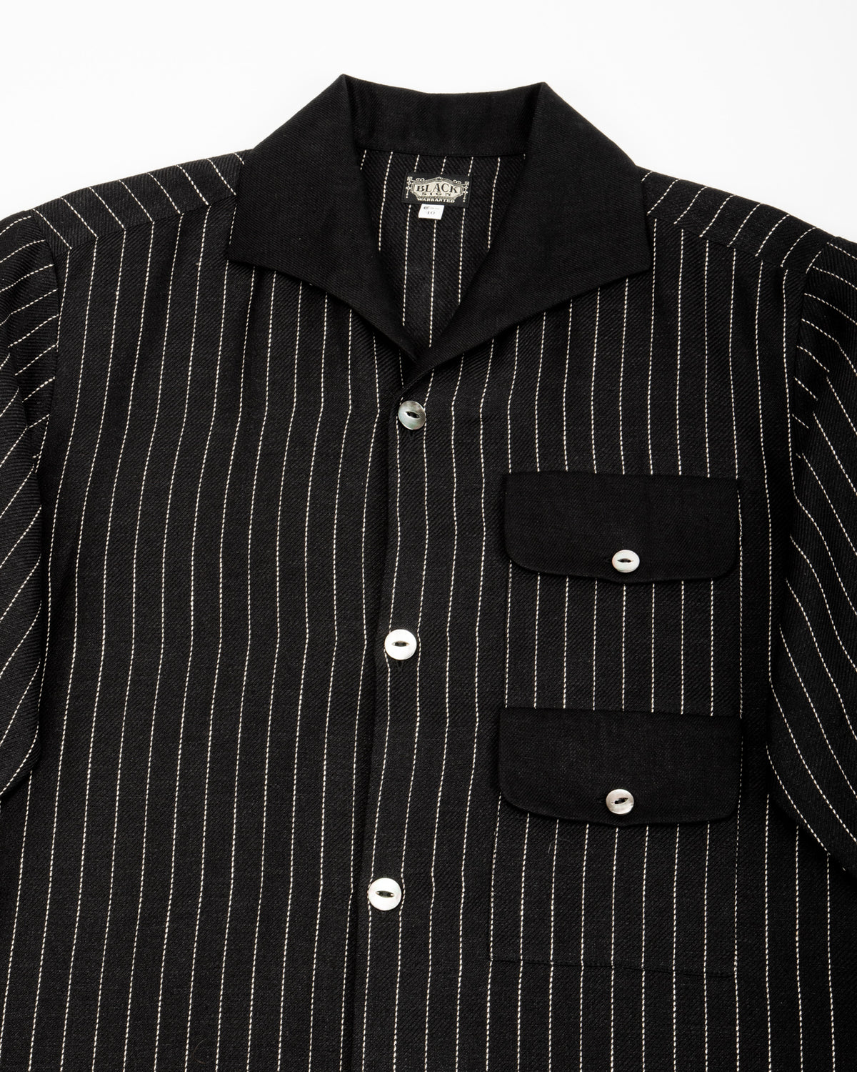 Black Sign Italian Collar 2 Tone "GIGORO" Jacket - Rain Stripe - Standard & Strange