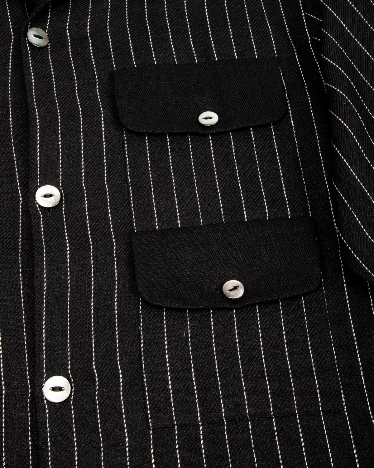 Black Sign Italian Collar 2 Tone "GIGORO" Jacket - Rain Stripe - Standard & Strange