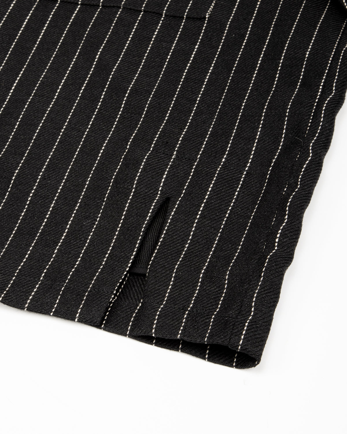 Black Sign Italian Collar 2 Tone "GIGORO" Jacket - Rain Stripe - Standard & Strange
