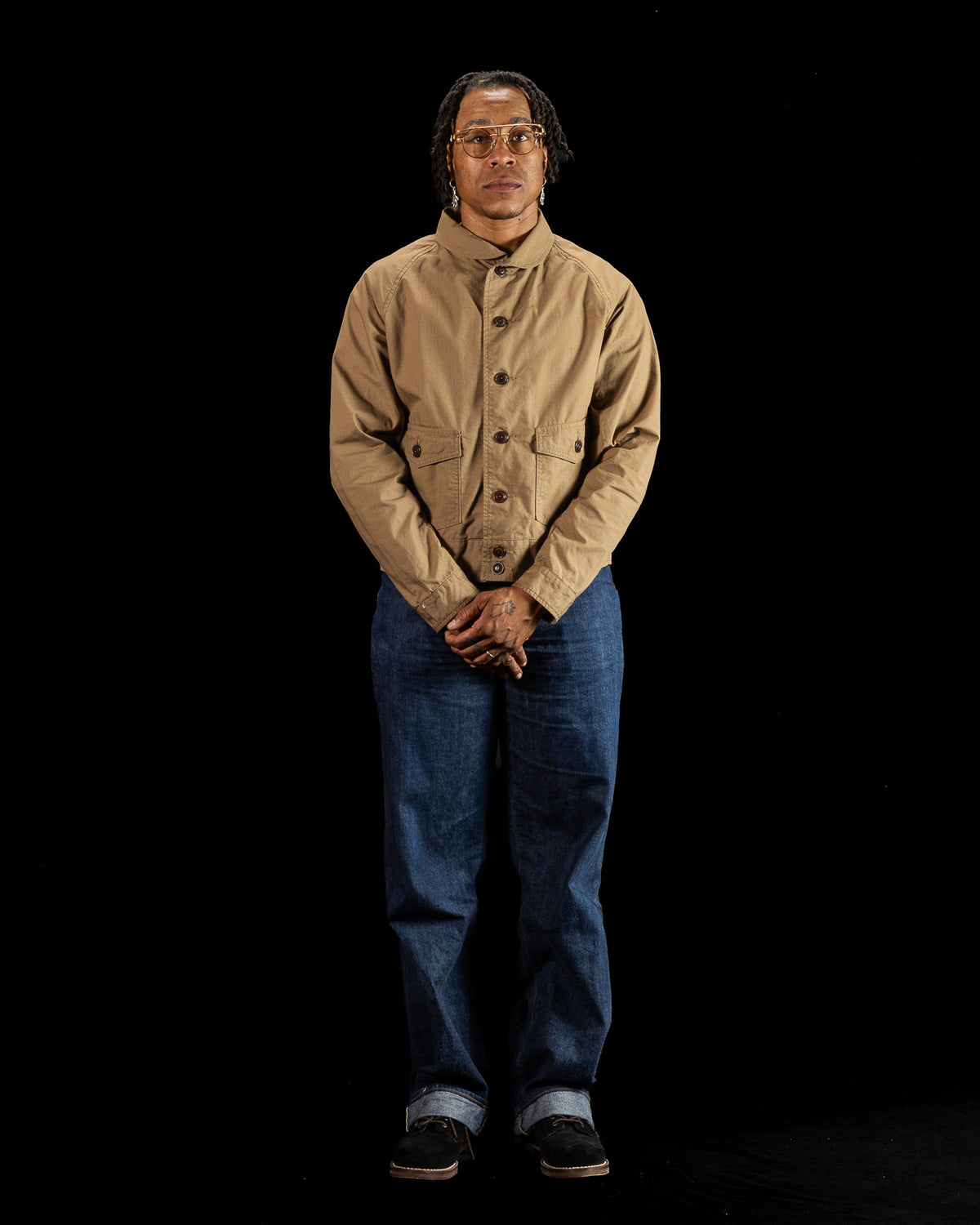 Black Sign Military Ripstop Civilian Cossack Jacket - Dust Beige - Standard & Strange