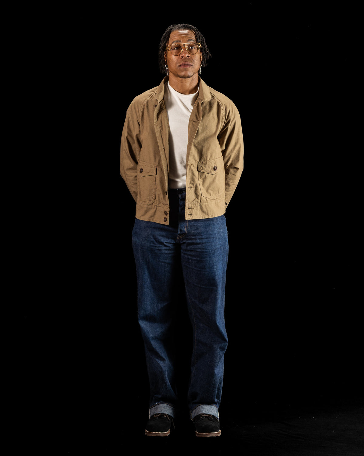Black Sign Military Ripstop Civilian Cossack Jacket - Dust Beige - Standard & Strange