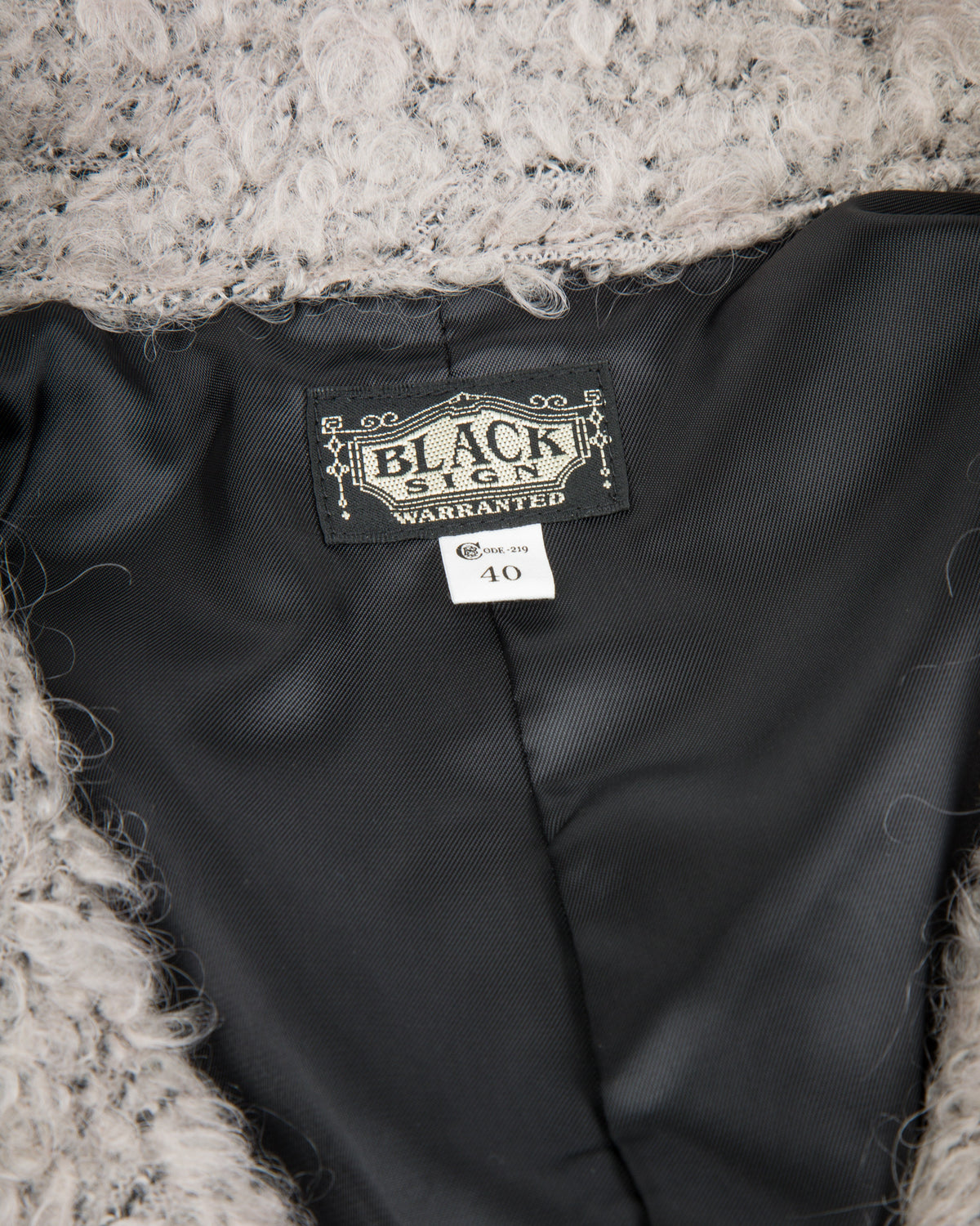 Black Sign Old Man Jacket - Gentle White - Standard & Strange