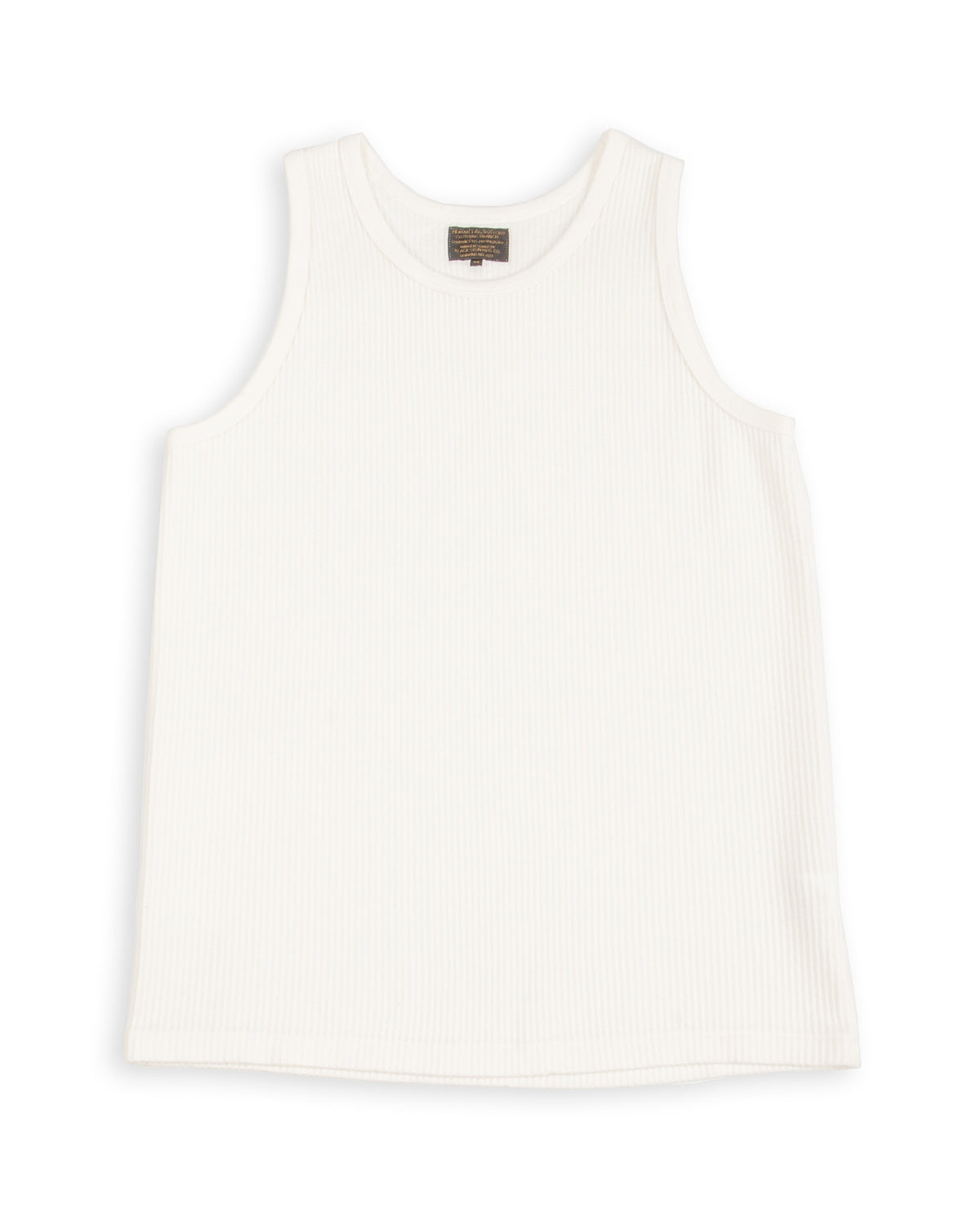 Black Sign Railroad Knit No Sleeve Amish Underwear - Salt White - Standard & Strange