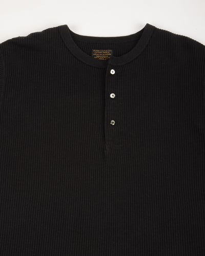 Black Sign Railroad Knit S/S Amish Underwear - Midnight Black - Standard & Strange