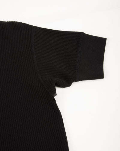 Black Sign Railroad Knit S/S Amish Underwear - Midnight Black - Standard & Strange