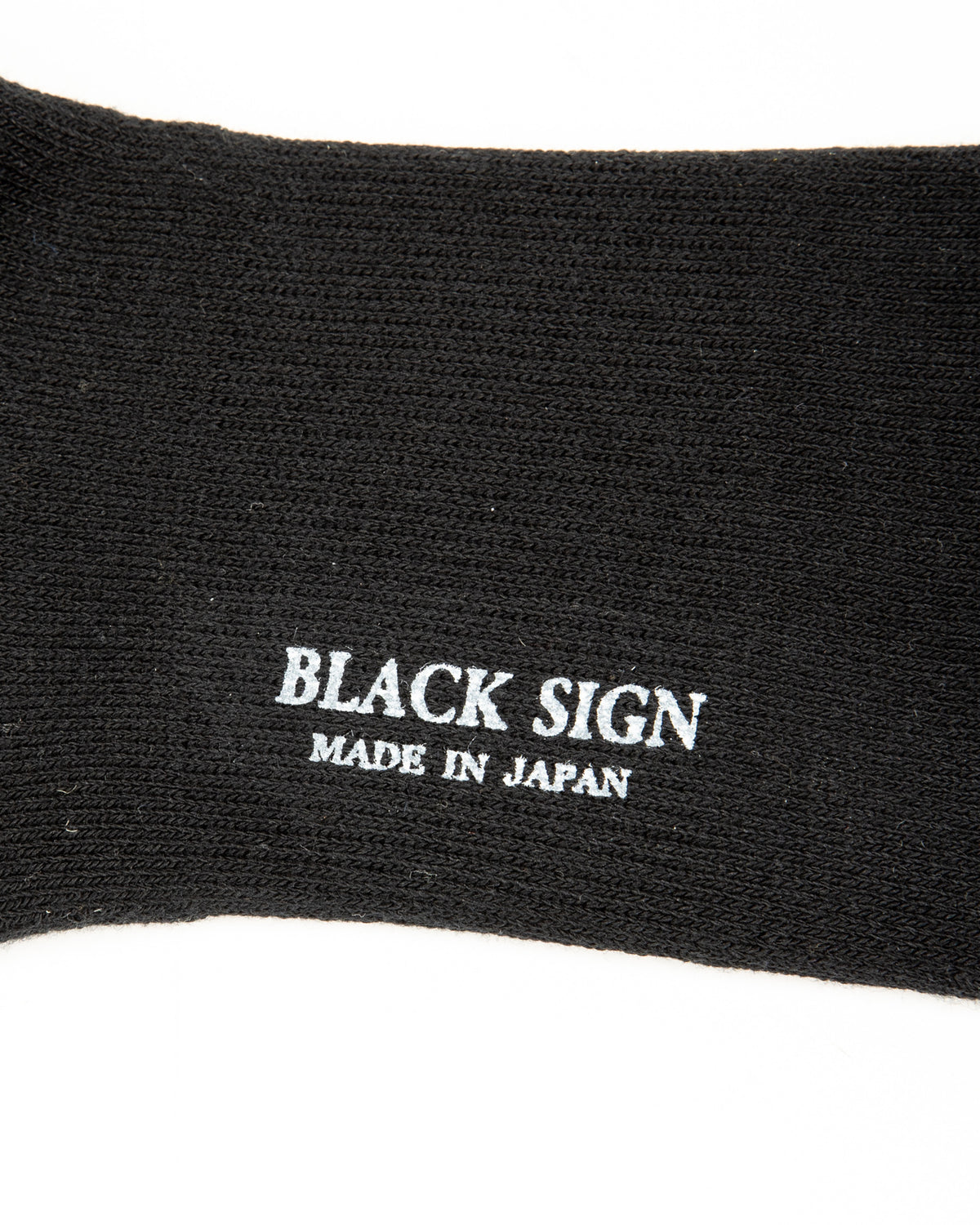 Black Sign Wide Border BS Fit Boot Socks - Midnight Black x Hide Green - Standard & Strange