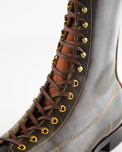 Clinch Boots Gary Boots - Dark Green Overdyed Horsebutt - CN-Wide Soft-Toe Last - Standard & Strange