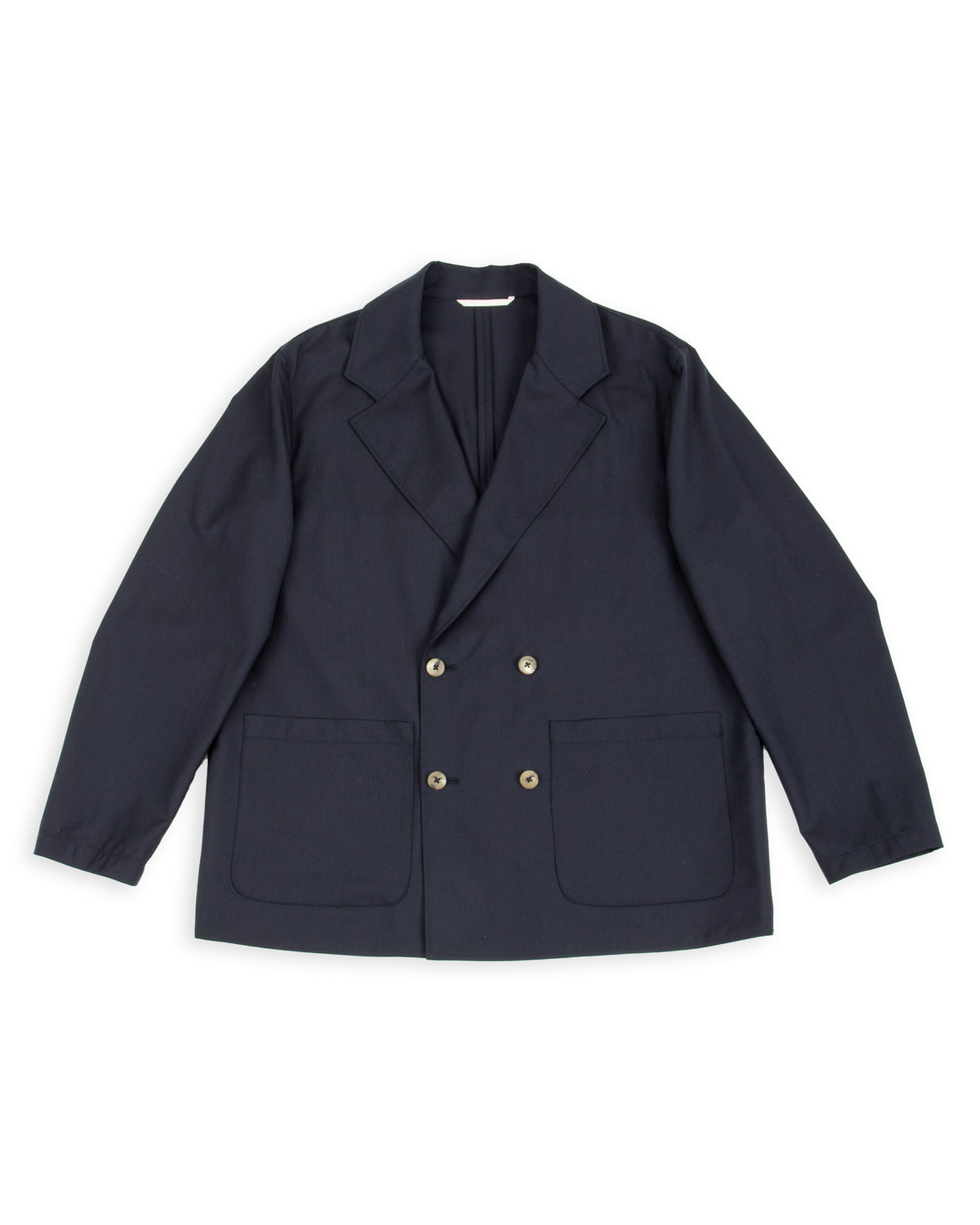 De Bonne Facture Double Breasted Jacket - Navy Wool - Standard & Strange