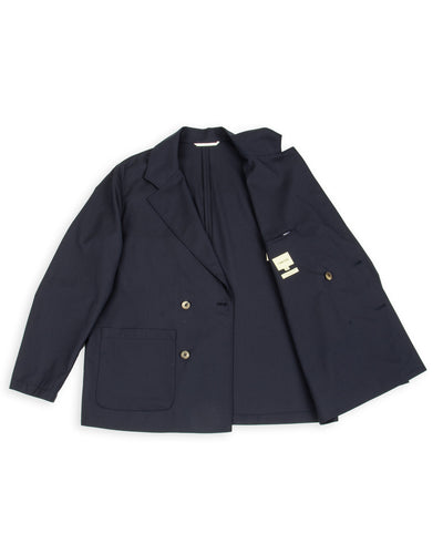 De Bonne Facture Double Breasted Jacket - Navy Wool - Standard & Strange