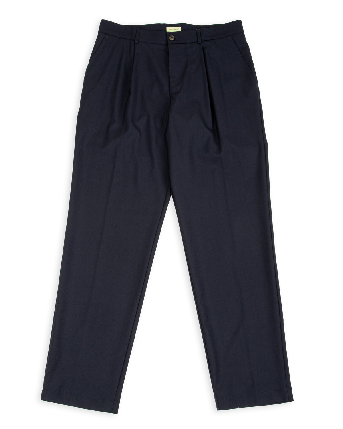 De Bonne Facture One Pleat Trousers - Navy Wool - Standard & Strange