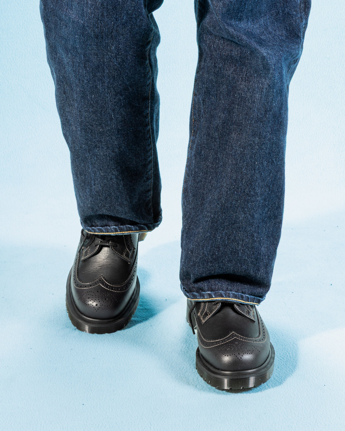 Dr. Martens 3989 Brogue Shoes - Black Westminster - Standard & Strange