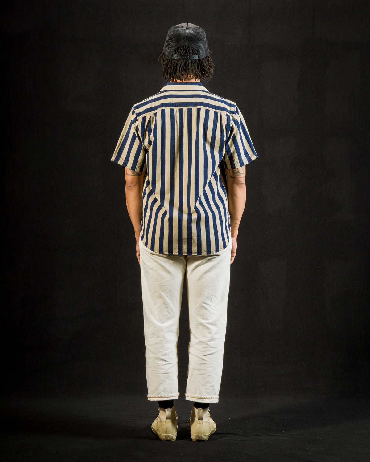 Freenote Dayton Shirt - Indigo Wide Stripe - Standard & Strange