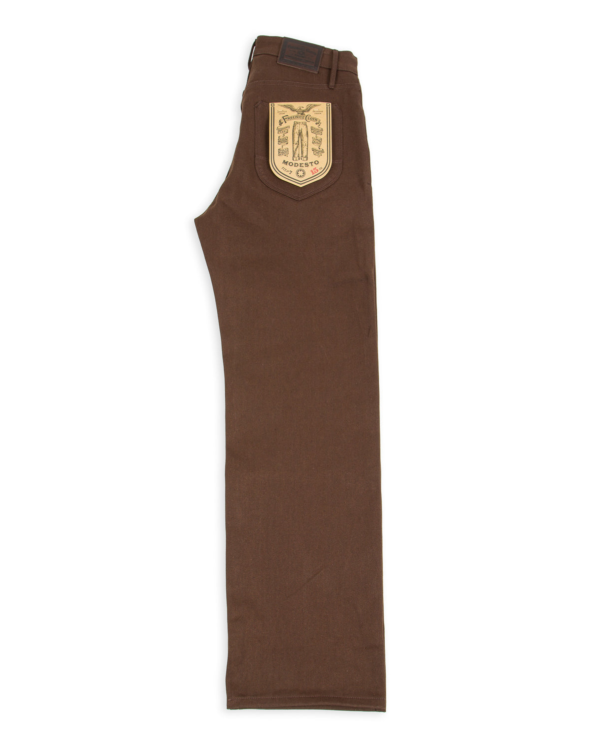 Freenote Modesto Straight Fit - 15oz Dark Brown Denim - Standard & Strange