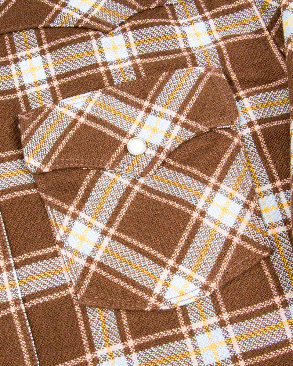Freenote Western Scout Shirt - Brown Plaid - Standard & Strange