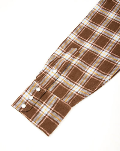 Freenote Western Scout Shirt - Brown Plaid - Standard & Strange