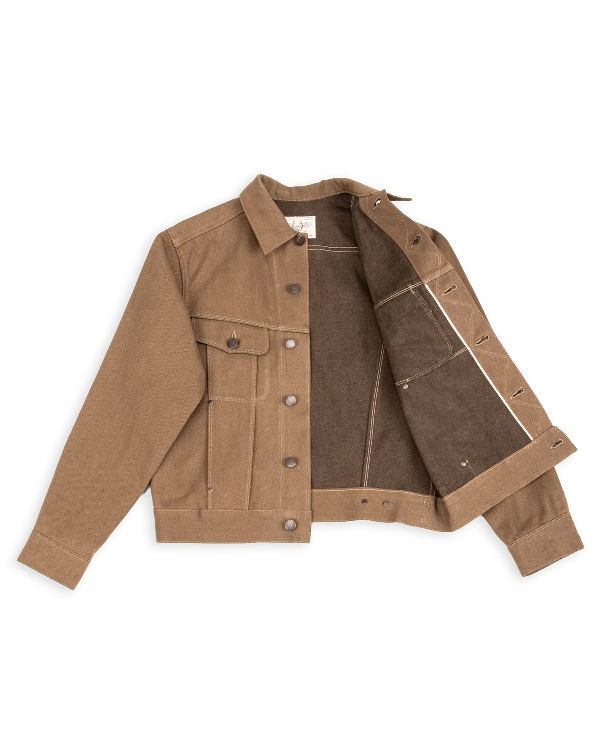 Freenote High Low Jacket - 15oz Light Brown Denim - Standard & Strange