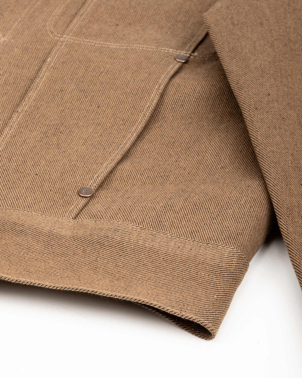 Freenote High Low Jacket - 15oz Light Brown Denim - Standard & Strange