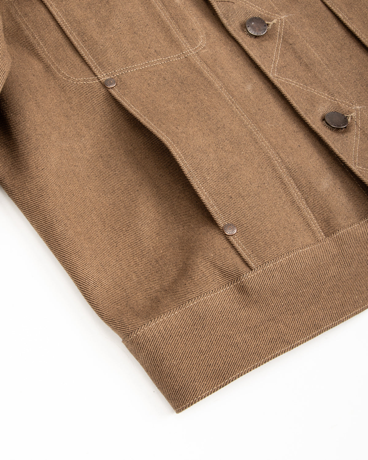 Freenote High Low Jacket - 15oz Light Brown Denim - Standard & Strange