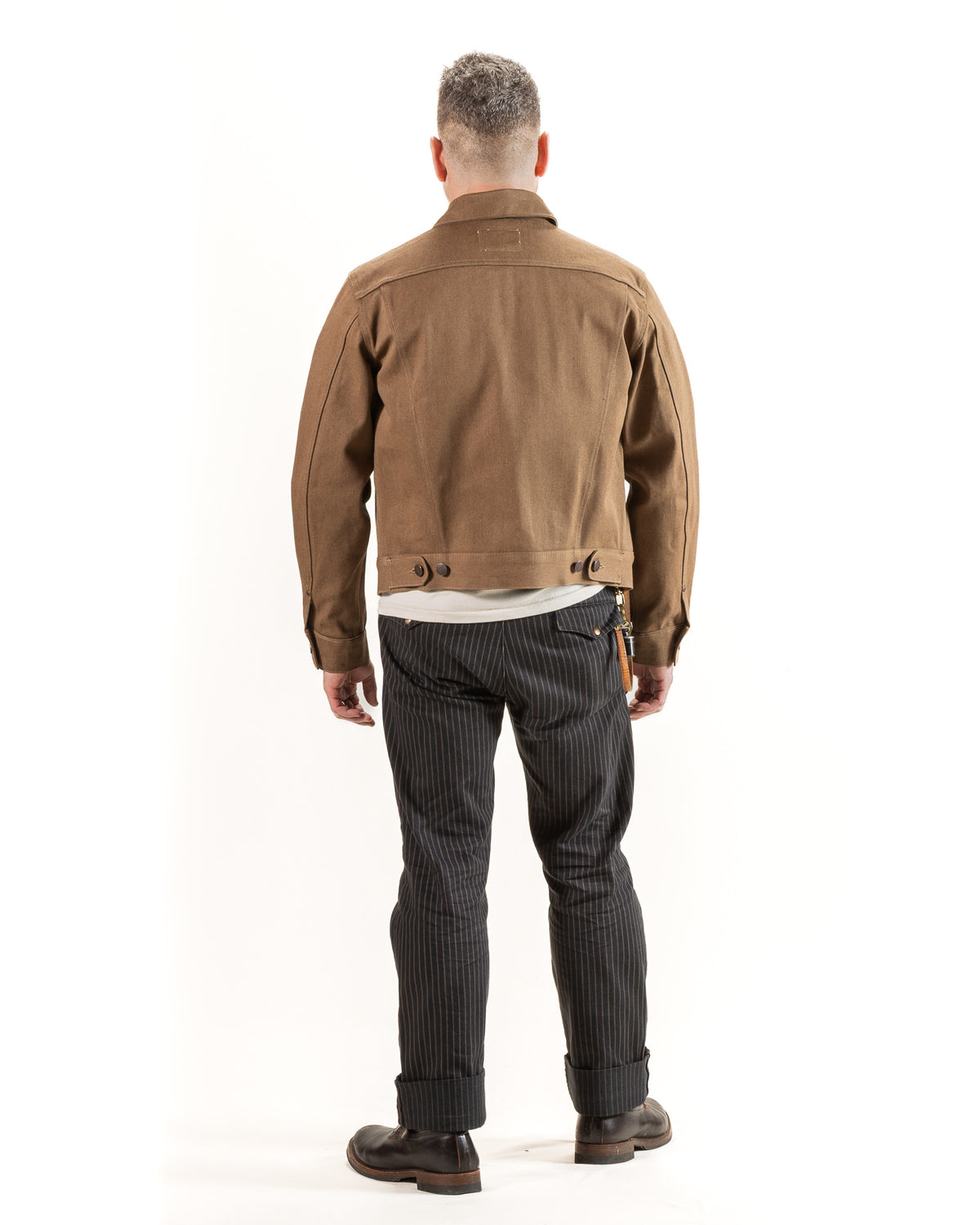 Freenote High Low Jacket - 15oz Light Brown Denim - Standard & Strange