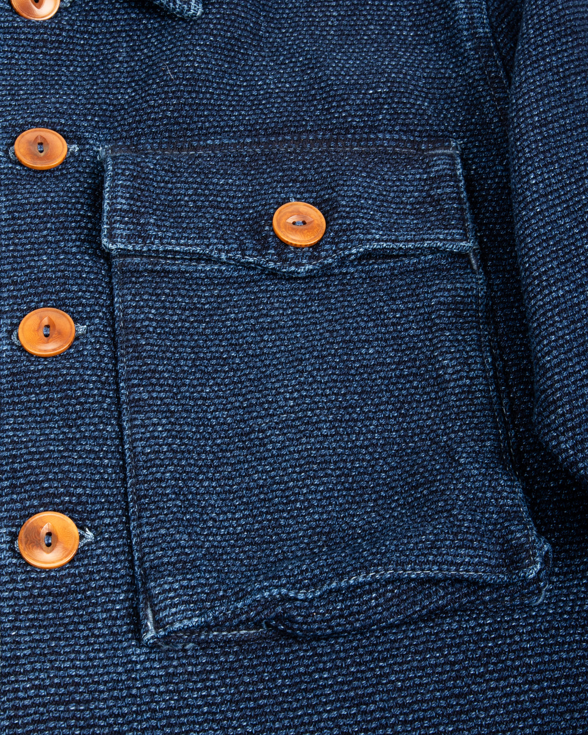 Freenote Midway CPO Shirt - Sashiko Single Rinsed - Standard & Strange