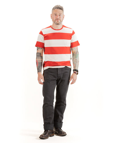 Freenote Mooch Tee S/S - Red Stripe - Standard & Strange