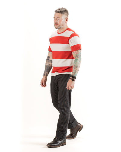 Freenote Mooch Tee S/S - Red Stripe - Standard & Strange