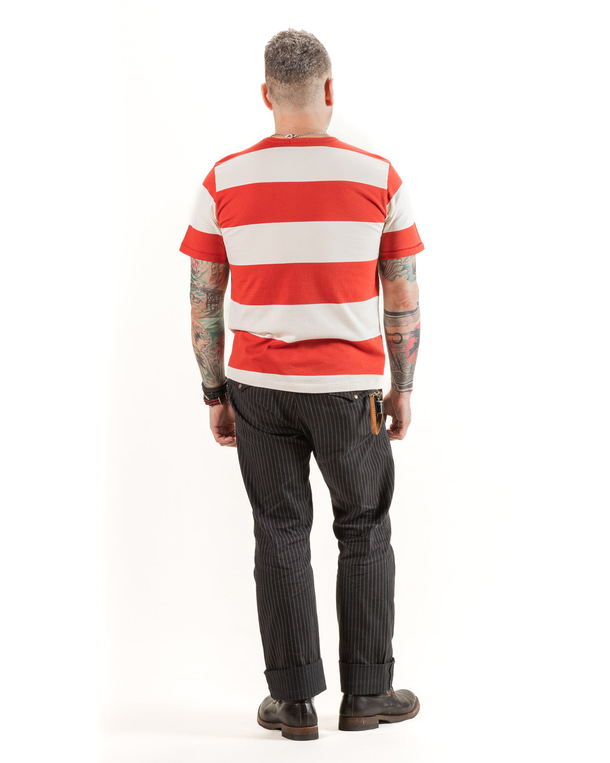 Freenote Mooch Tee S/S - Red Stripe - Standard & Strange