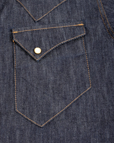 Freenote North Fork S/S Shirt - 6oz Rinsed Denim - Standard & Strange