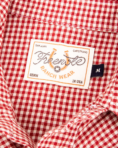 Freenote North Fork S/S Shirt - Red Gingham - Standard & Strange