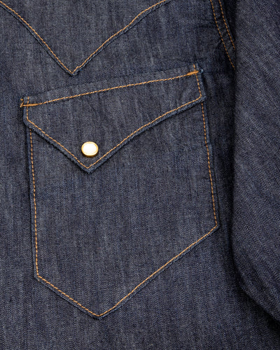 Freenote North Fork Shirt - 6oz Rinsed Denim - Standard & Strange