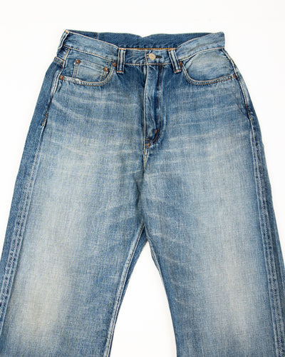 Fullcount 0107SSHW - Womens' Wide Straight "Monroe" - Heavyweight Indigo Blue - Standard & Strange
