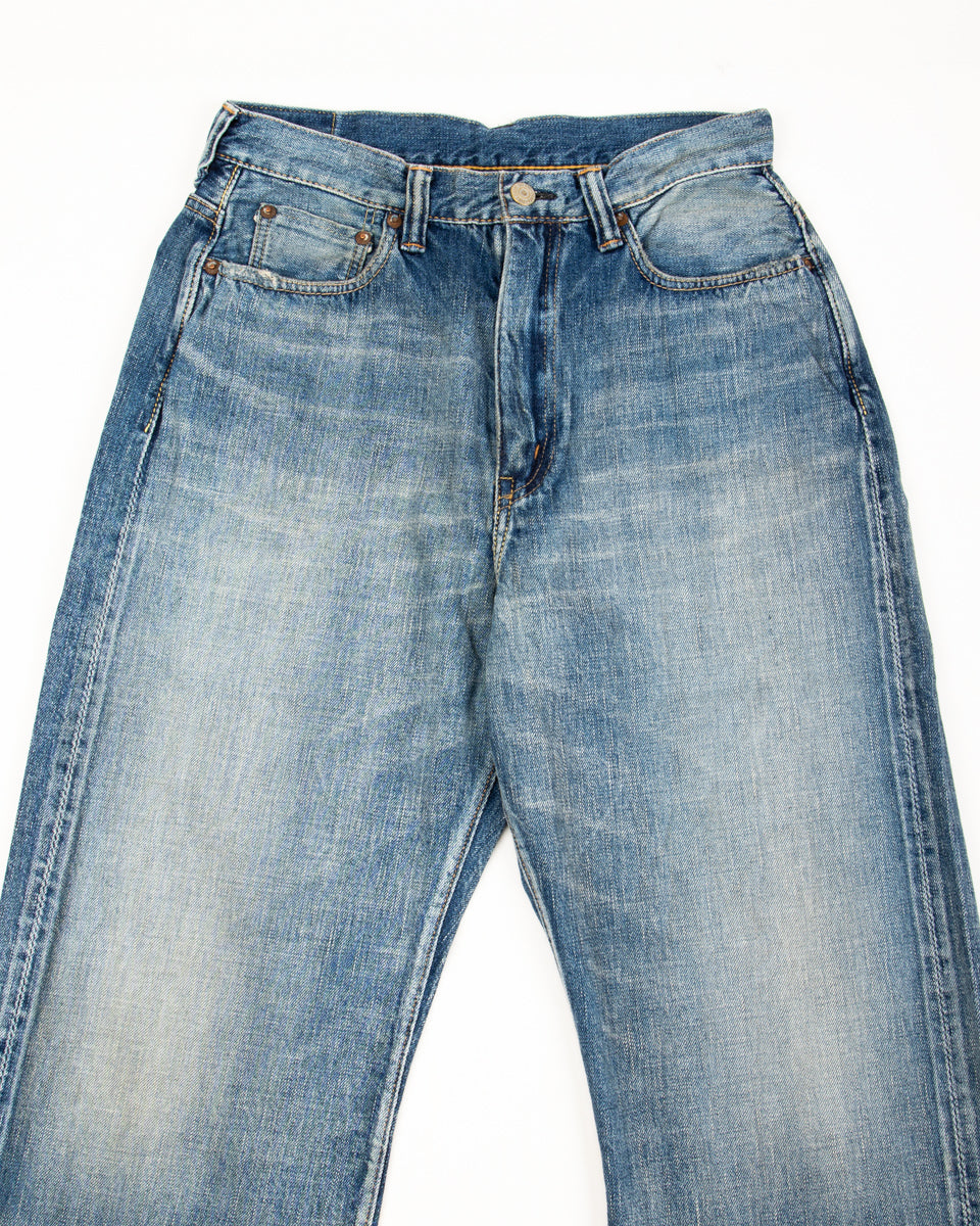 Fullcount 0107SSHW - Womens' Wide Straight "Monroe" - Heavyweight Indigo Blue - Standard & Strange