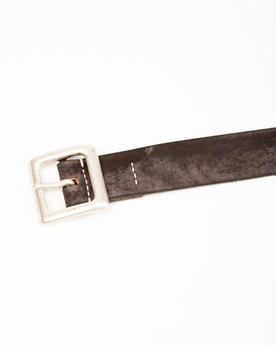 Fullcount Wild Leather Garrison Belt - Black - Standard & Strange