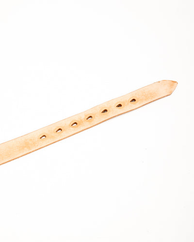 Fullcount Wild Leather Narrow Belt - Natural - Standard & Strange