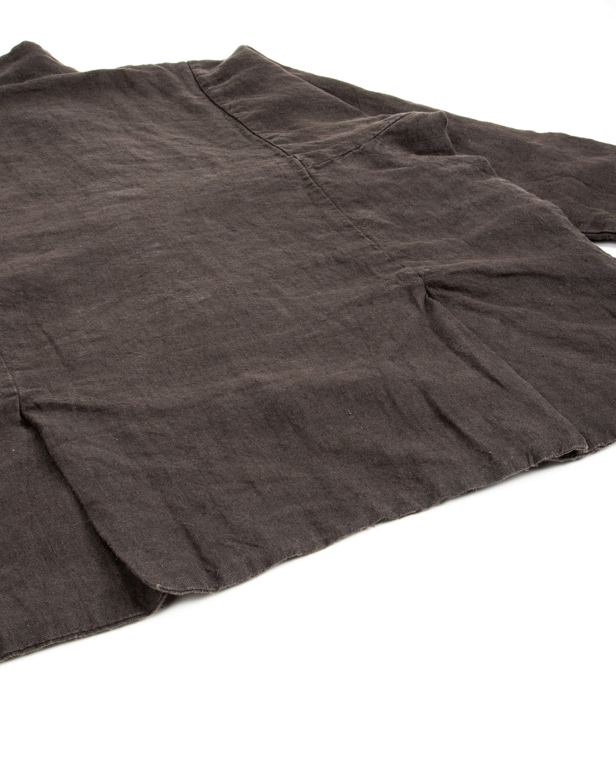 Gathering Fisherman Jacket - Black Linen Stonewash - Standard & Strange