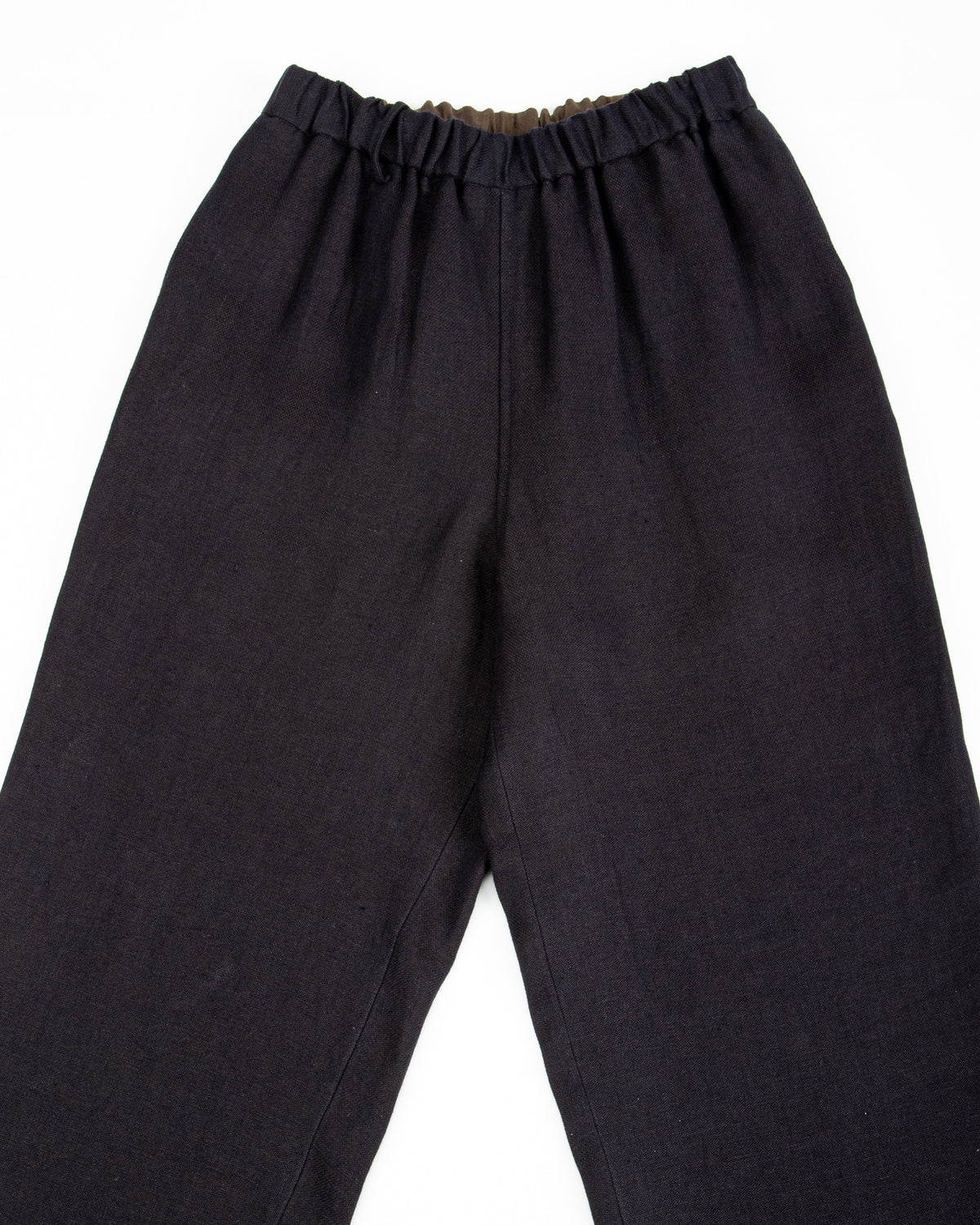 Gorsch Linen Easy Trousers - Navy/Brown - Standard & Strange