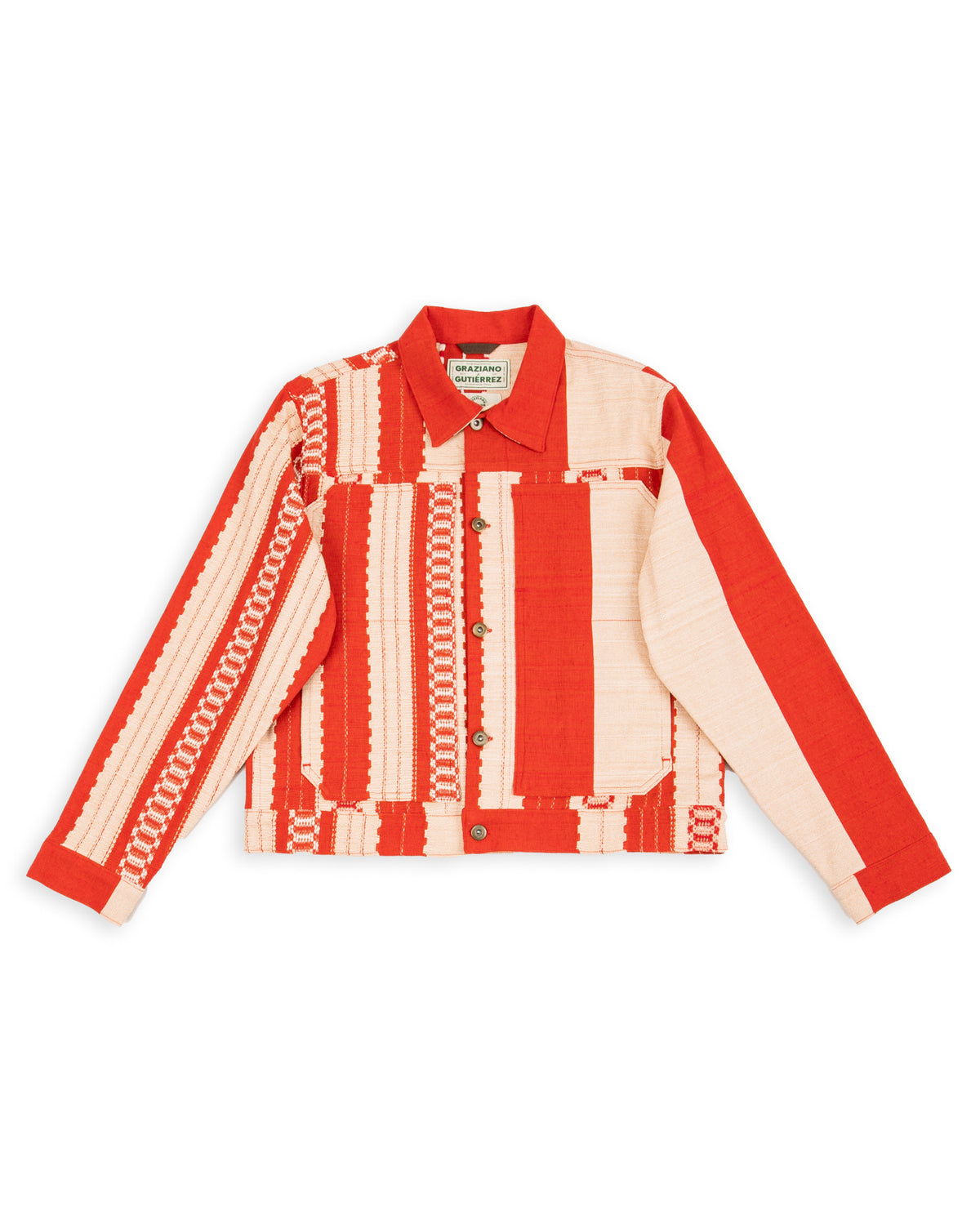 Graziano and Gutiérrez Trucker Jacket - Red Striped - Standard & Strange