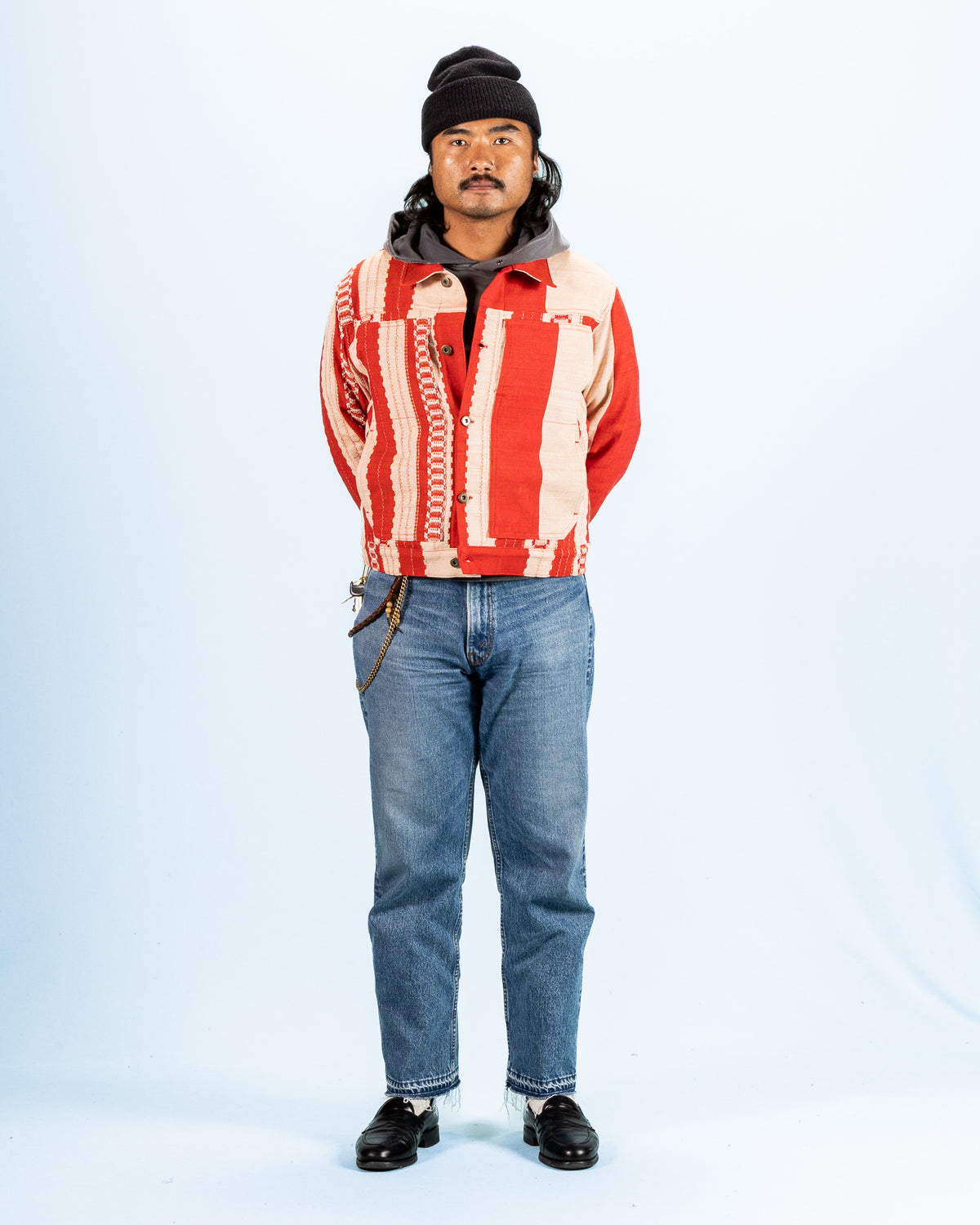 Graziano and Gutiérrez Trucker Jacket - Red Striped - Standard & Strange