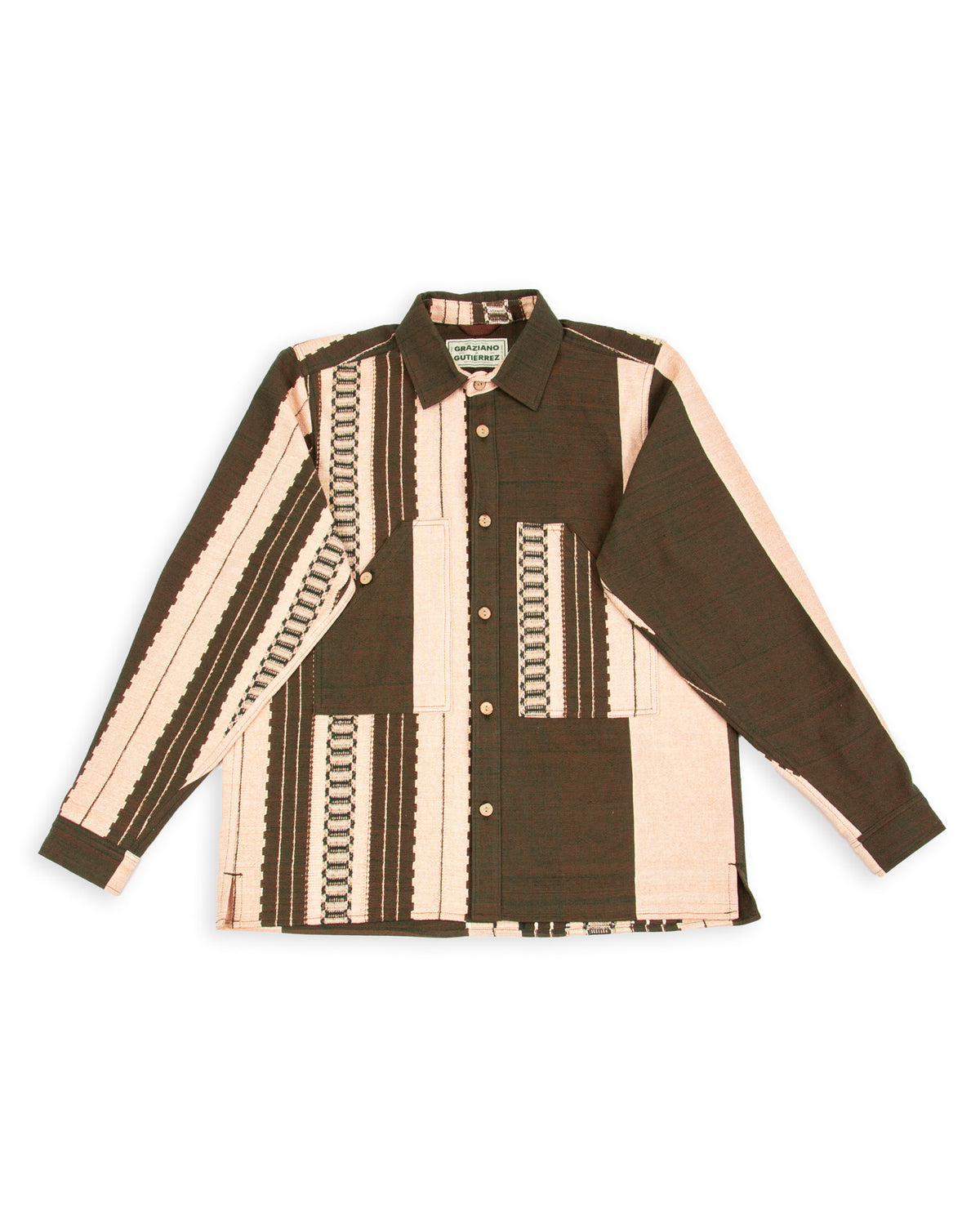 Graziano and Gutiérrez Work-Shirt - Verde Striped - Standard & Strange
