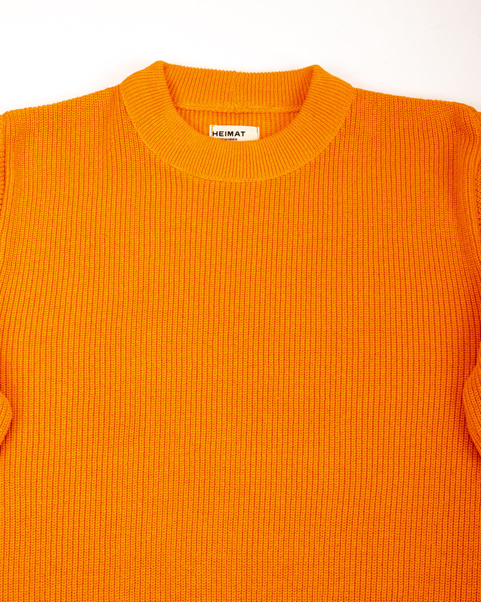Heimat Rundhals Pullover Crew Neck Sweater - Rescue Orange - Standard & Strange
