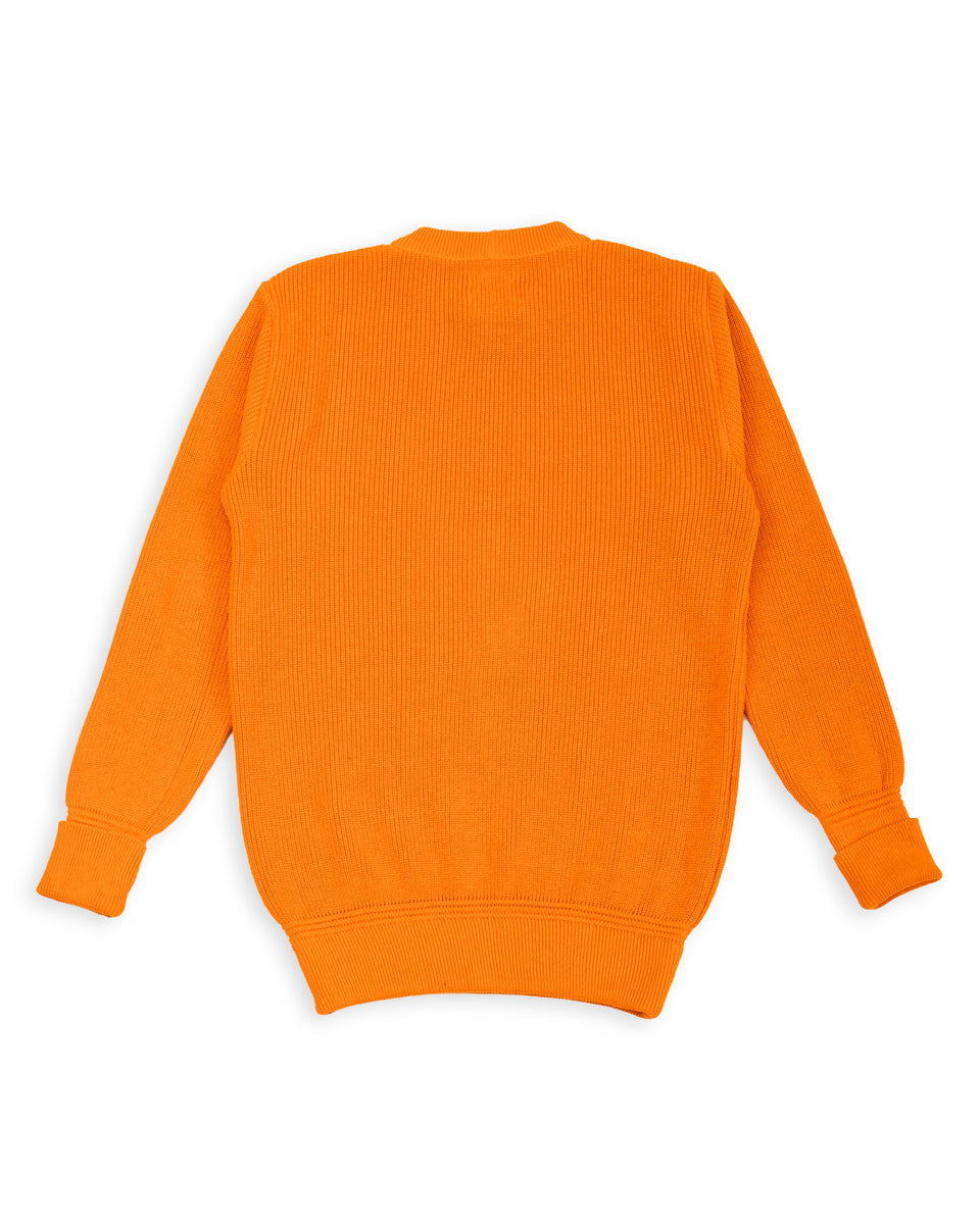 Heimat Rundhals Pullover Crew Neck Sweater - Rescue Orange - Standard & Strange