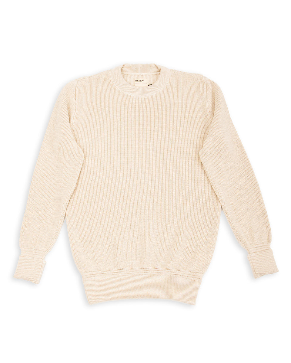 Heimat Rundhals Pullover Crew Neck Sweater - Seashell - Standard & Strange