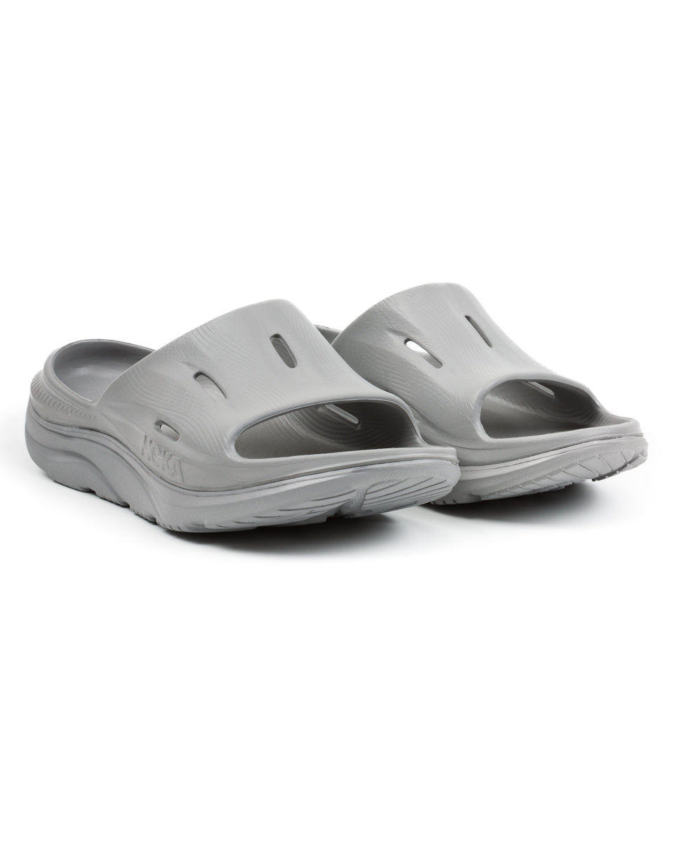 Hoka Ora Recovery Slide 3 - Grey/Grey - Standard & Strange