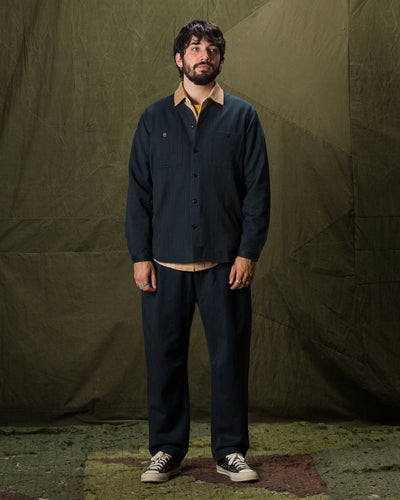 Indi + Ash Andrew Shirt - Handwoven Iron/Indigo Denim - Standard & Strange