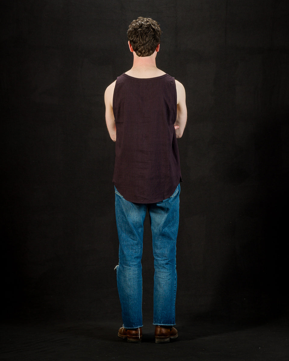 Indi + Ash Ripley Tank - Plum/Iron Kala Cotton - Standard & Strange